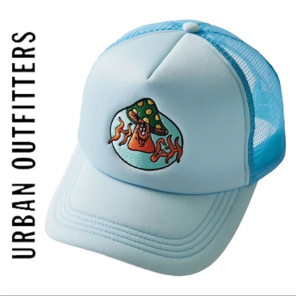 NEW Urban Outfitters UO Nature Embroidered Trucker Cap Hat